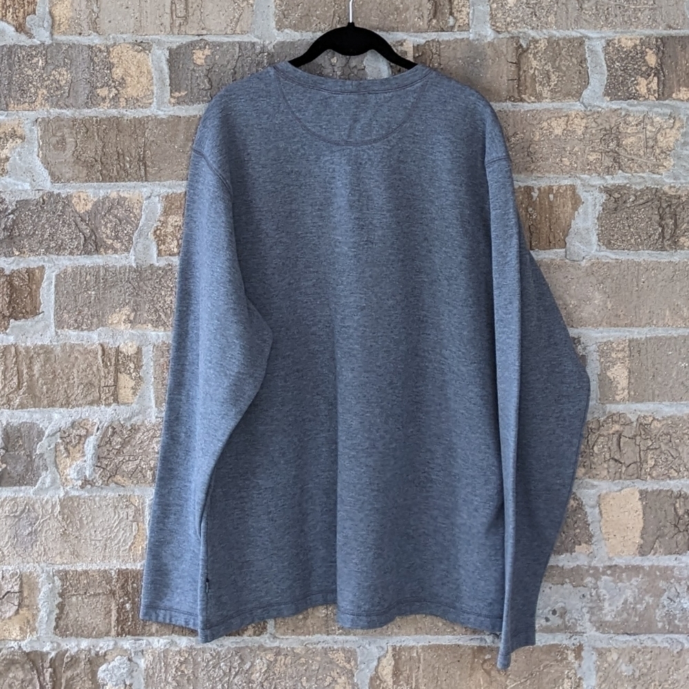 REI Co-Op Heather Gray Long Sleeve Crew Neck Heavyweight Knit Shirt XL - Picture 4 of 5